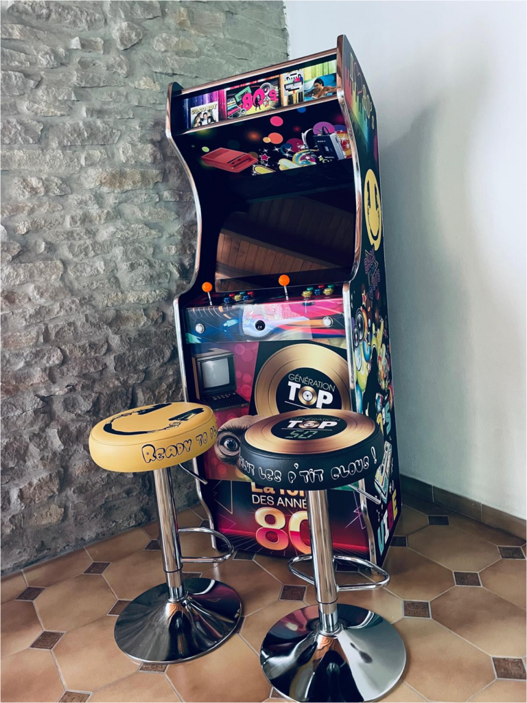 photo de la borne d'arcade de la salle de jeux